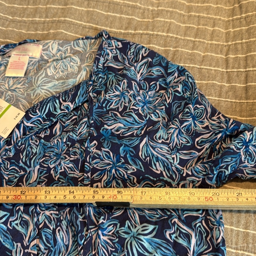 Stella Parker Long Sleeve Floral‎ Top Size Large NWT - Picture 8 of 10